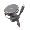 Ven-Dens 360° Rotating Magnetic Wireless Car Charger, Fast & Convenient, VD-WLC017 - Black thumbnail 1