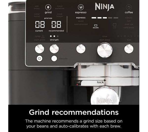 Ninja Luxe Café Premier Series 3-in-1 Bean to Cup Coffee Machine - Black - Image 4