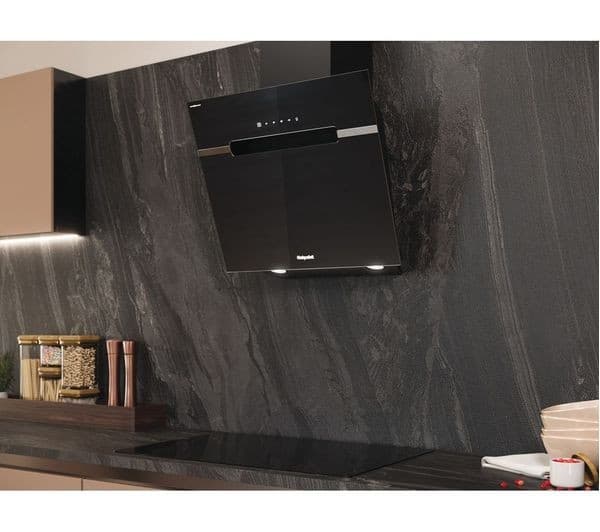 HOTPOINT DropProtect PHVS 61F LT DP K Chimney Cooker Hood - Black - Image 4