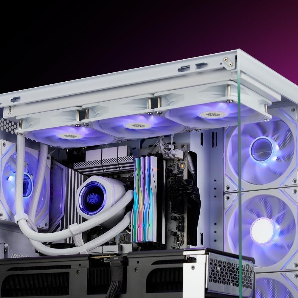 Cooler Master MasterLiquid Core Nex ARGB AIO CPU Cooler 360mm - White - Image 4