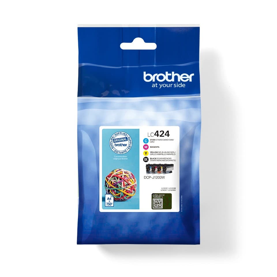 Brother LC424VAL ink cartridge 4 pc(s) Original Black, Cyan, Magenta, Yellow - Image 1