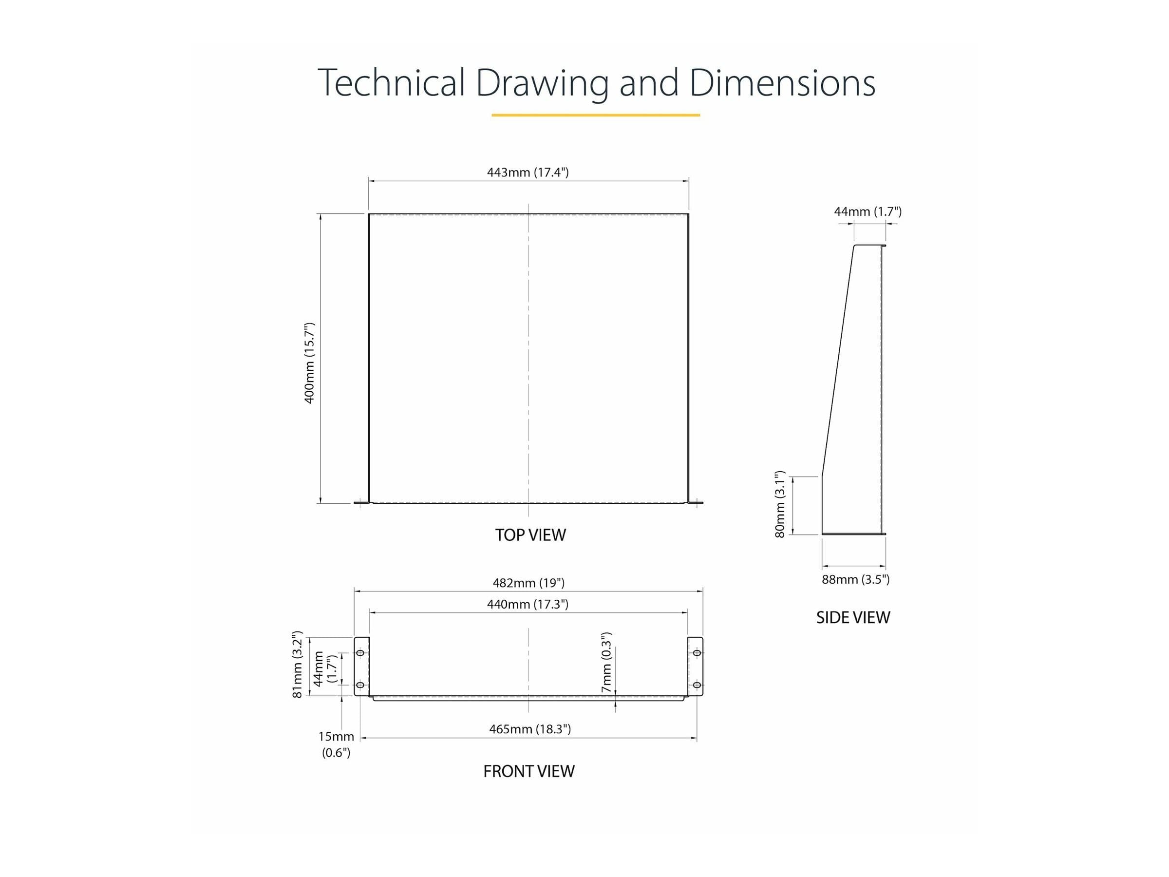 StarTech CABSHELF 2U Rack Shelf
