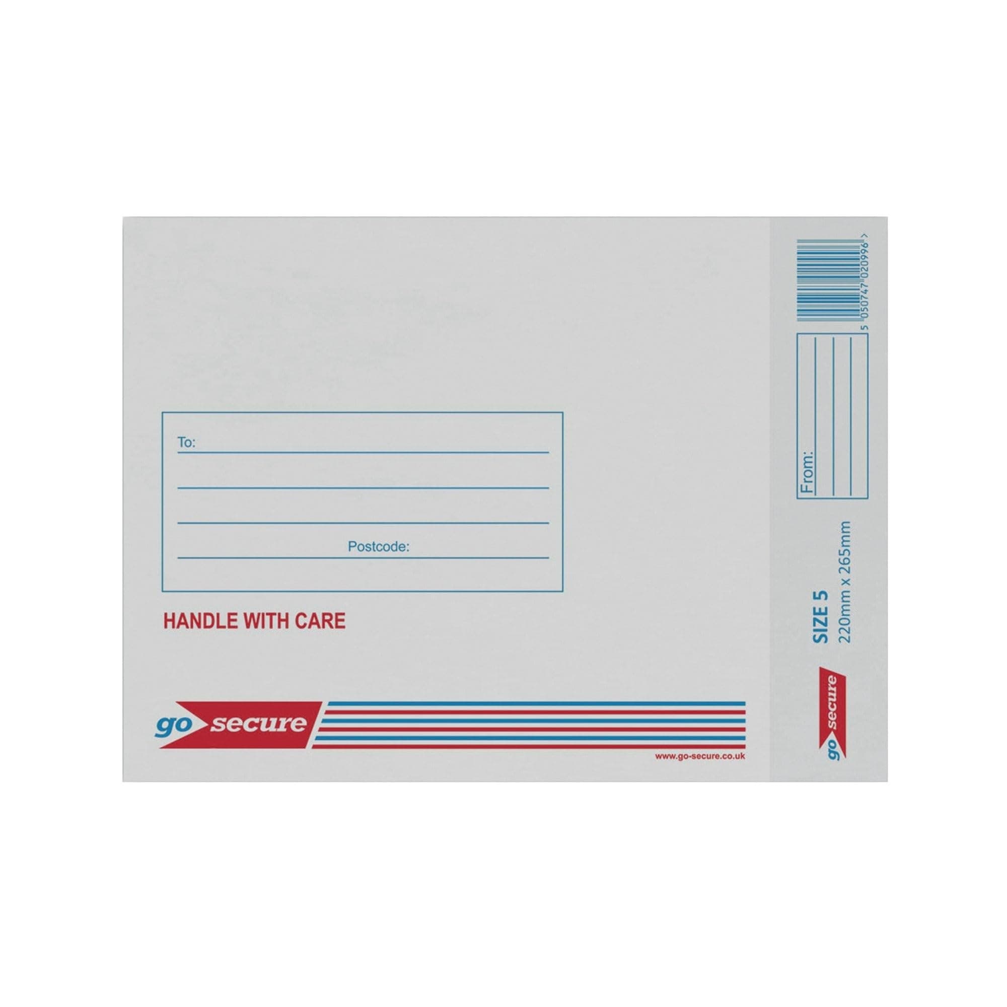 GoSecure Bubble Envelopes White (Pack of 10) - Size 5
