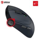 MSI FORGE GM340 Wireless Gaming Mouse, 12000 DPI, 2.4GHz + Bluetooth, 57g - Navy thumbnail 5
