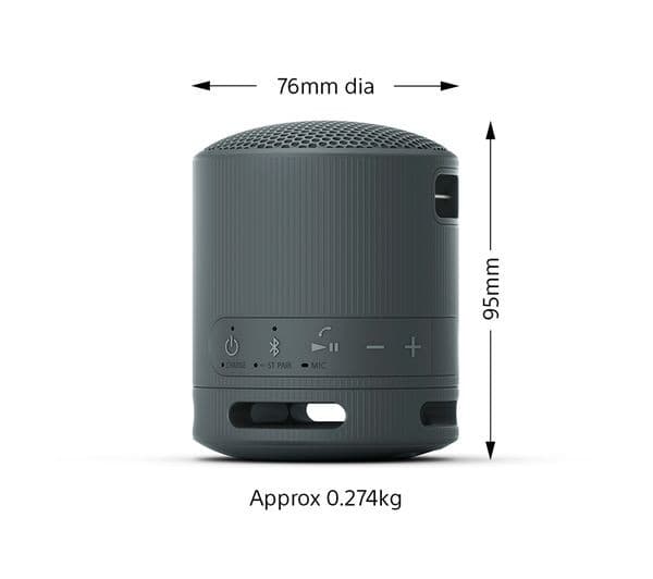 Sony SRS-XB100 Portable Wireless Speaker - Black - Image 2
