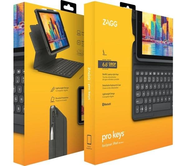 ZAGG Pro Keys 10.2" iPad Keyboard Folio Case - Black & Grey - Image 5