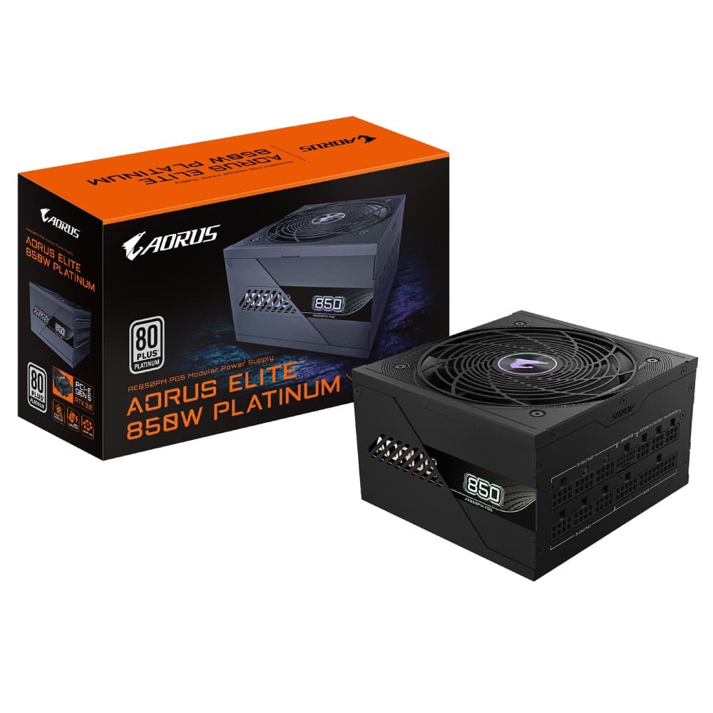 GIGABYTE AORUS ELITE P850W ATX 3.0 80+ Platinum PSU Power Supply - Image 1