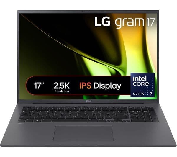 LG gram 17 17Z90S-G.AD79A1 17" Laptop - Intel® Core™ Ultra 7, 1 TB SSD, Dark Grey - Image 1