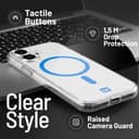 OX MagClear MagSafe Case for Apple iPhone 17 – Blue thumbnail 2