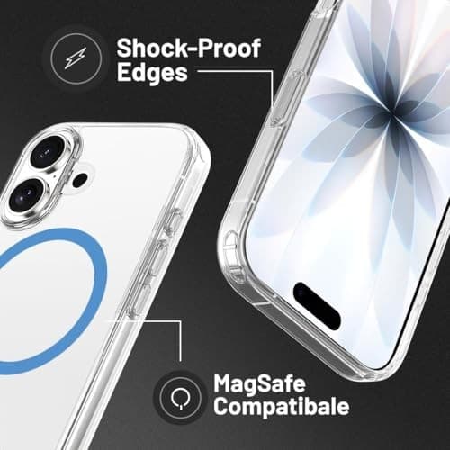 OX MagClear MagSafe Case for Apple iPhone 17 – Blue - Image 9