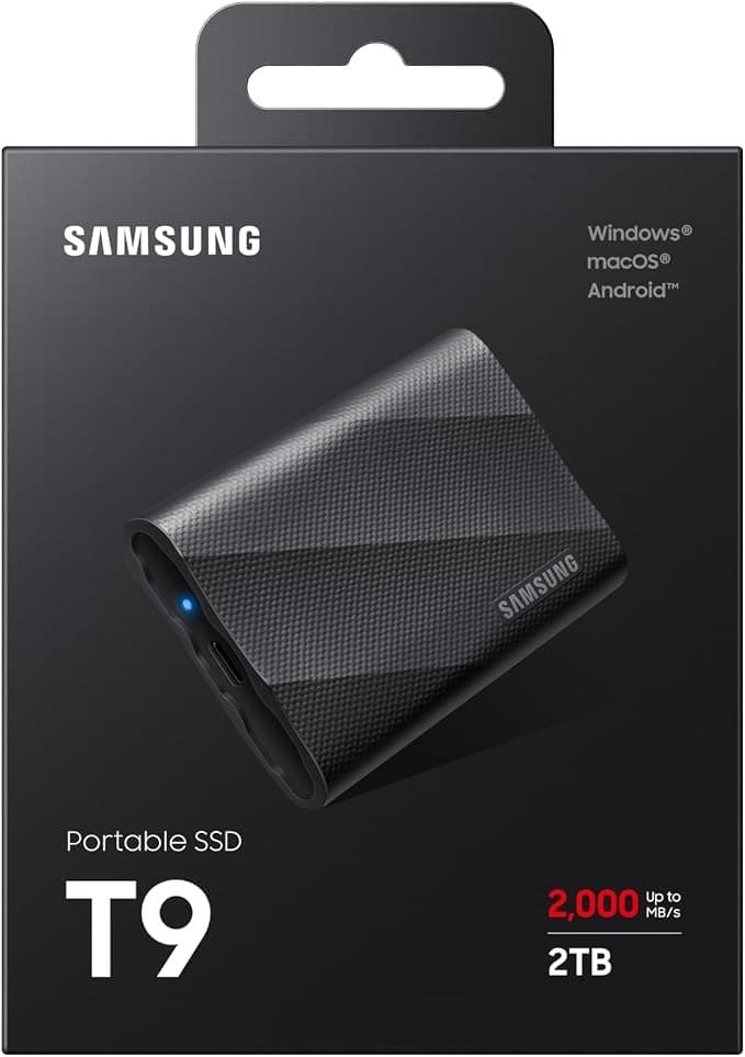Samsung T9 Portable SSD 2TB – USB 3.2 External SSD, Up to 2000MB/s (MU-PG2T0B) - Image 4