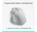 Logitech MX Master 4 for Mac Wireless Mouse - Pale Grey thumbnail 9