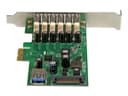 StarTech.com 7 Port PCI Express USB 3.0 Card - Standard & Low-Profile - SATA Power - UASP Support - 1 Internal & 6 External USB 3.0 Ports (PEXUSB3S7) - USB adapter - PCIe 2.0 thumbnail 3