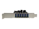 StarTech.com 7 Port PCI Express USB 3.0 Card - Standard & Low-Profile - SATA Power - UASP Support - 1 Internal & 6 External USB 3.0 Ports (PEXUSB3S7) - USB adapter - PCIe 2.0 thumbnail 5