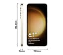 Samsung Galaxy S23 - 128 GB, Cream thumbnail 2