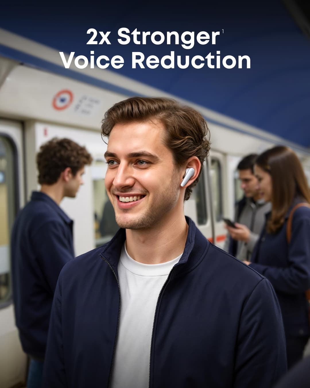 soundcore Liberty 5 by Anker, Noise-Cancelling Wireless Earbuds, 2x Stronger Voice Reduction, Real-Time Adaptive Noise Cancellation,Fast Charging,Dolby Audio, 6 Mic AI Calls (Cloud White) - Image 4