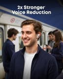 soundcore Liberty 5 by Anker, Noise-Cancelling Wireless Earbuds, 2x Stronger Voice Reduction, Real-Time Adaptive Noise Cancellation,Fast Charging,Dolby Audio, 6 Mic AI Calls (Cloud White) thumbnail 5