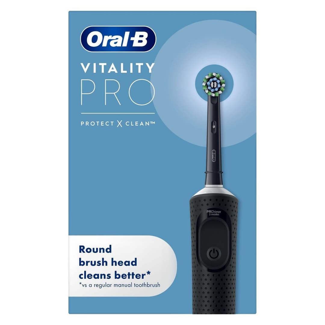 Oral-B Vitality Pro Electric Toothbrush - Black, 1 Brush Head - Image 1
