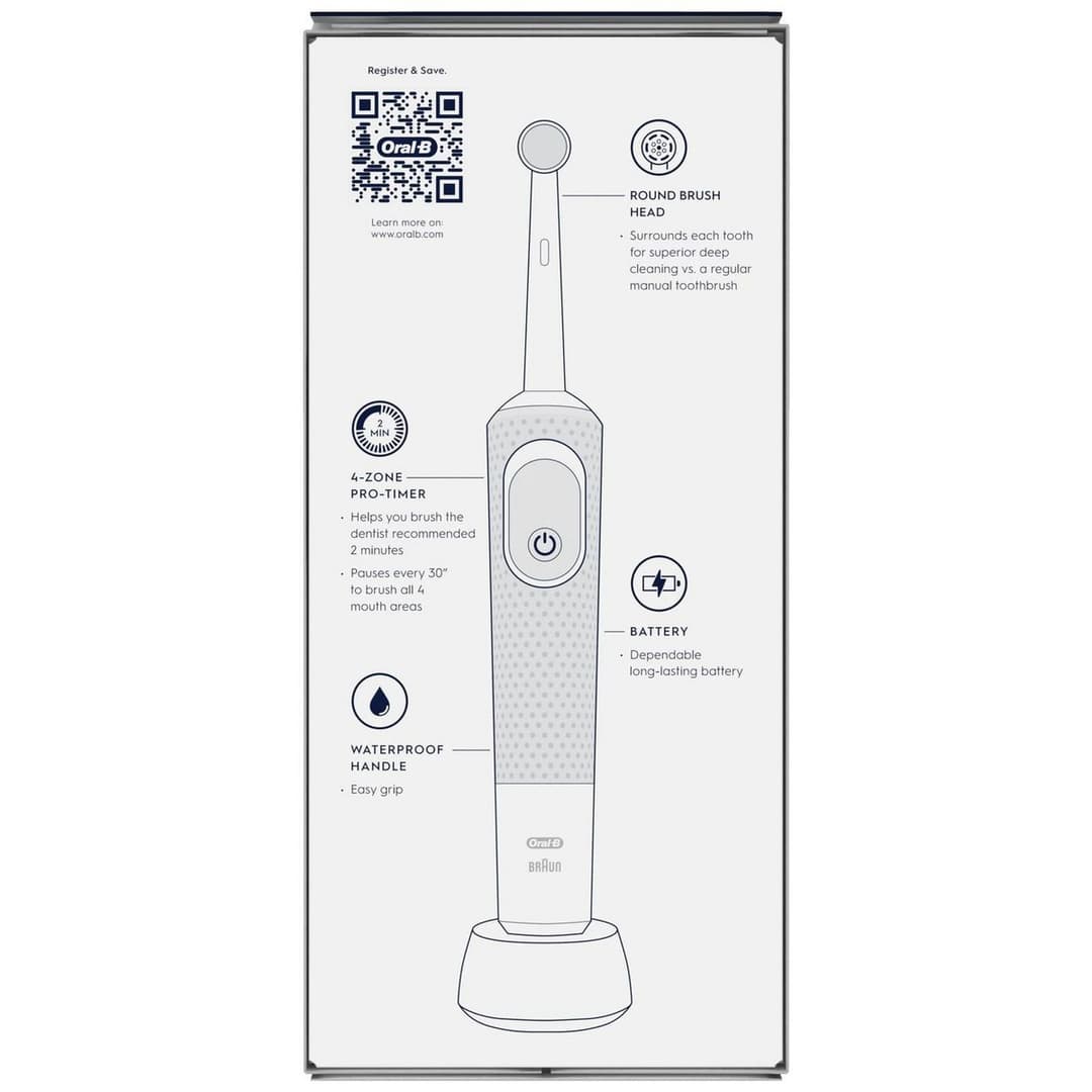 Oral-B Vitality Pro Electric Toothbrush - Black, 1 Brush Head - Image 9