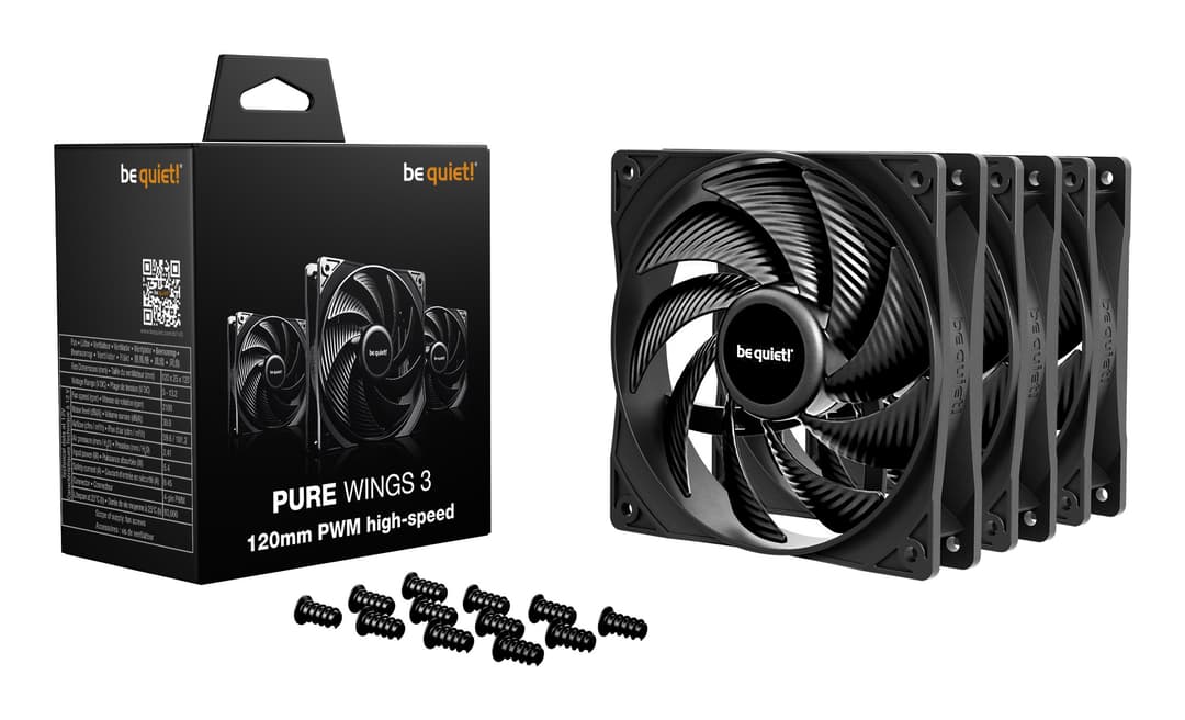 be quiet! Pure Wings 3 120mm | PWM high-speed Triple Pack Computer case Fan 12 cm Black 3 pc(s) - Image 3