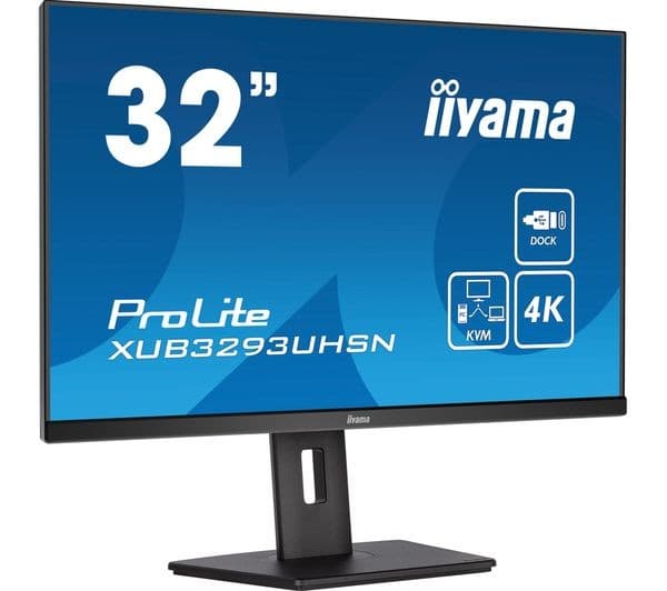 IIYAMA ProLite XUB3293UHSN-B5 4K Ultra HD 32" IPS LCD Monitor - Black - Image 2