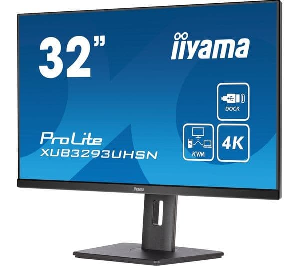 IIYAMA ProLite XUB3293UHSN-B5 4K Ultra HD 32" IPS LCD Monitor - Black - Image 7