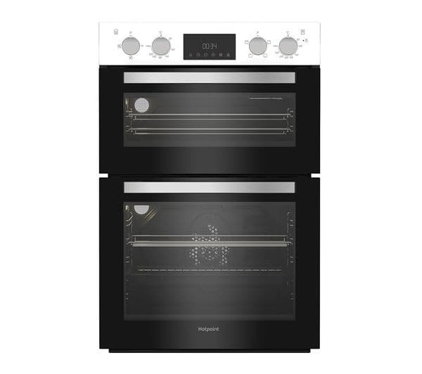 HOTPOINT DIH 10D W Electric Double Oven - White - Image 1
