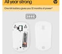 HP 410 Slim Wireless Optical Mouse - White thumbnail 4