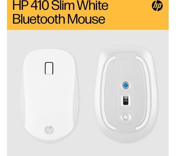 HP 410 Slim Wireless Optical Mouse - White - Image 6