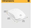 HP 410 Slim Wireless Optical Mouse - White thumbnail 7