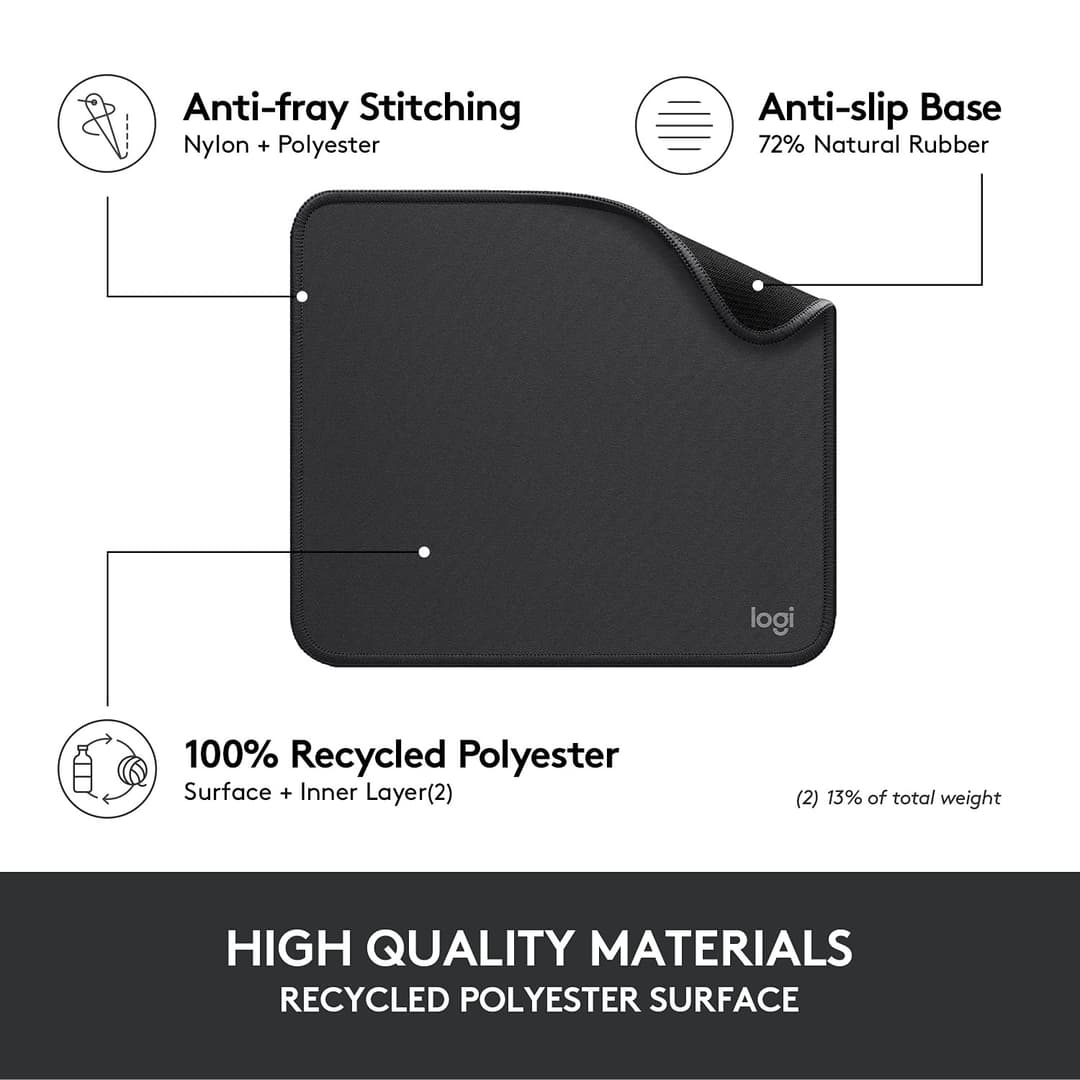 Logitech Mouse Pad - Studio Series - Graphite - Image 4