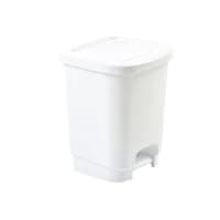 Whitefurze White 8L Pedal Bin - Image 1