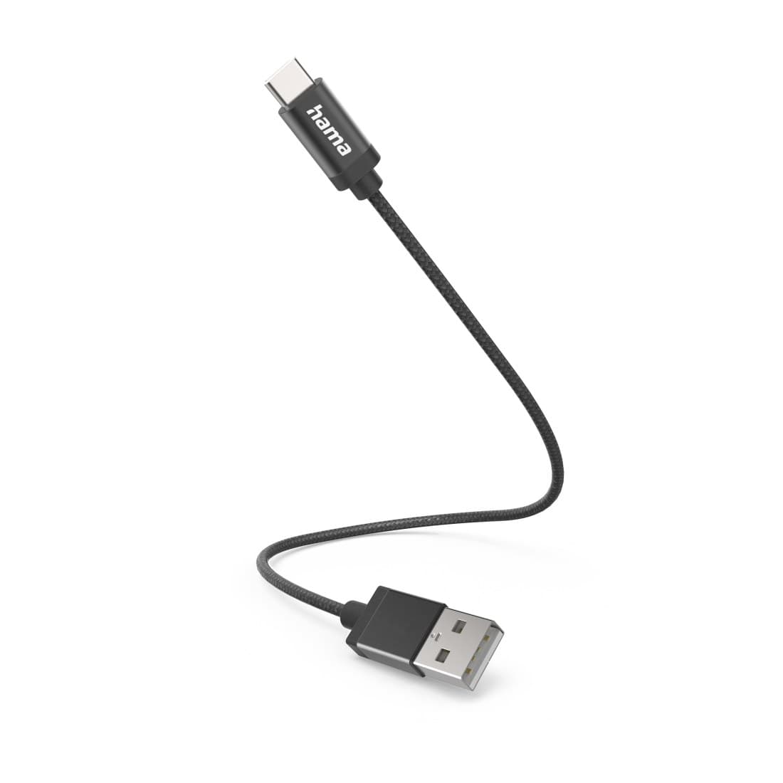 Hama USB 2.0 USB-A to USB-C Charging Cable 480 Mbit/s (00201600) - 0.2 m, Black