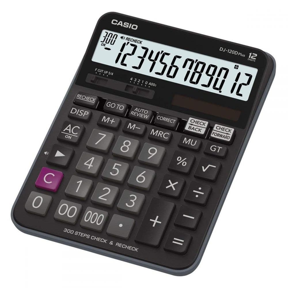 Casio DJ-120DPLUS Desktop Calculator - Image 1