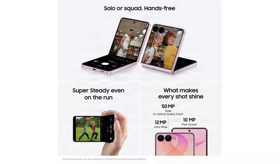 Samsung Galaxy Z Flip8 5G 512GB 12GB RAM Dual SIM Smartphone - Graphite - Image 5