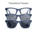 Ray-Ban Meta Wayfarer (Gen 2) Smart Glasses - Shiny Cosmic Blue, Clear to Sapphire Transitions Lenses - Standard thumbnail 7