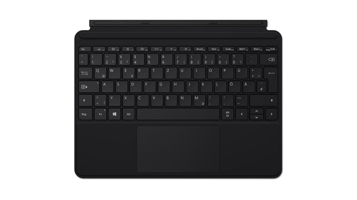 Microsoft Surface Go Type Cover - Black, German (QWERTZ) Layout