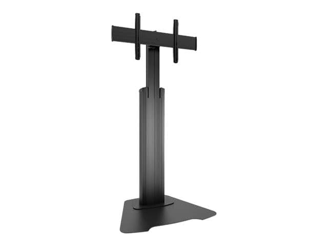 Chief Fusion Large Height-Adjustable Floor Stand Black
