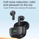 Yesido TWS19 Bluetooth 5.3 ENC Wireless Earbuds with LED Display - Black thumbnail 3