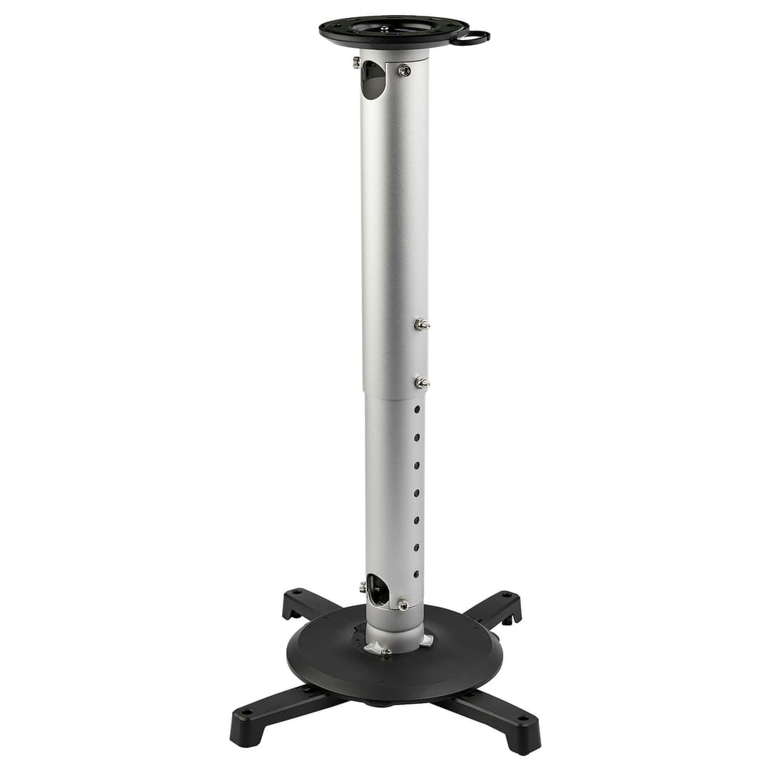 StarTech.com Universal Ceiling Projector Mount - Heavy Duty Height Adjustable/Extendable Pole Mount 5-22.7" from Ceiling - 33lb (15kg) - Tilt/Rotate - Hanging Projector Mount w/ Bracket - Image 1