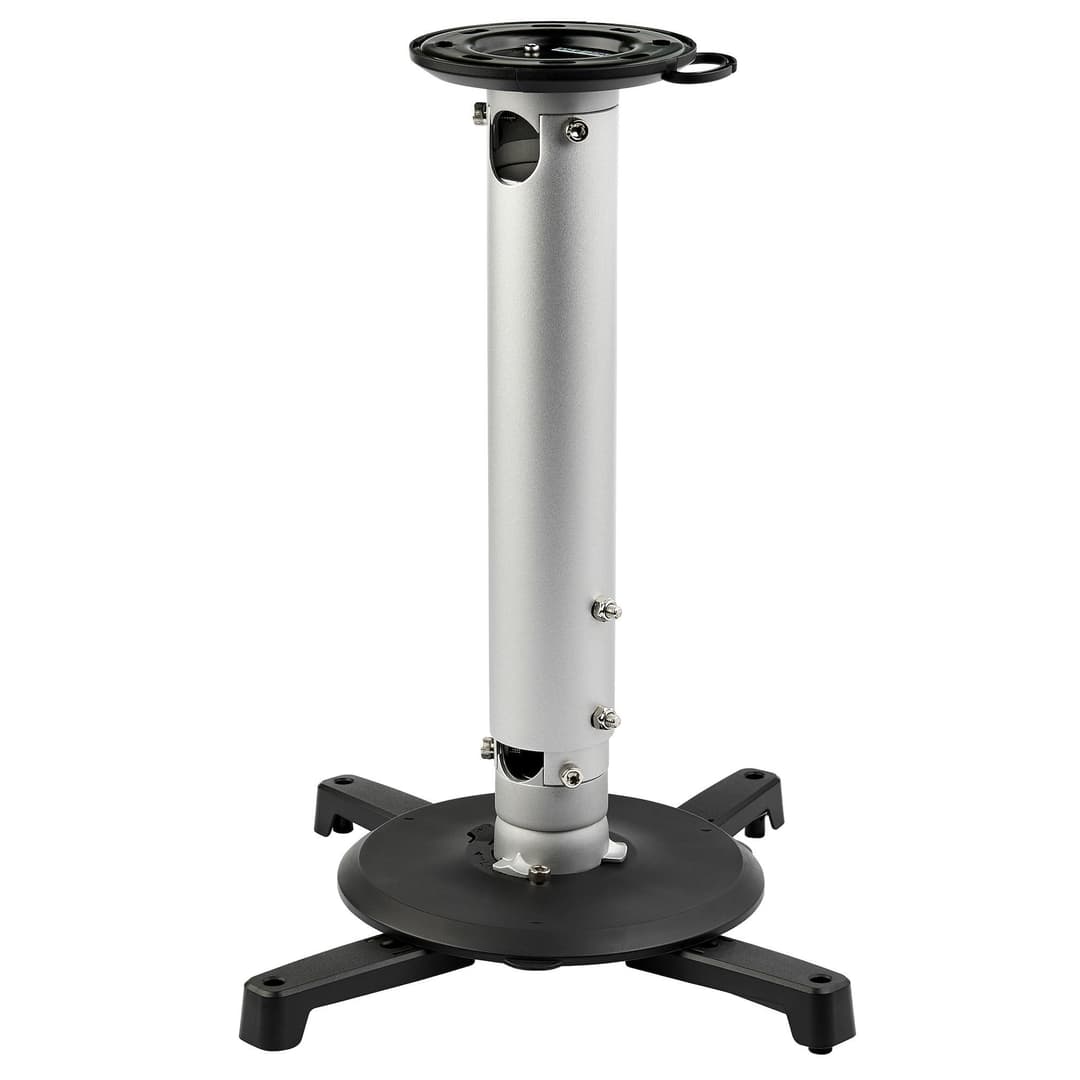 StarTech.com Universal Ceiling Projector Mount - Heavy Duty Height Adjustable/Extendable Pole Mount 5-22.7" from Ceiling - 33lb (15kg) - Tilt/Rotate - Hanging Projector Mount w/ Bracket - Image 4