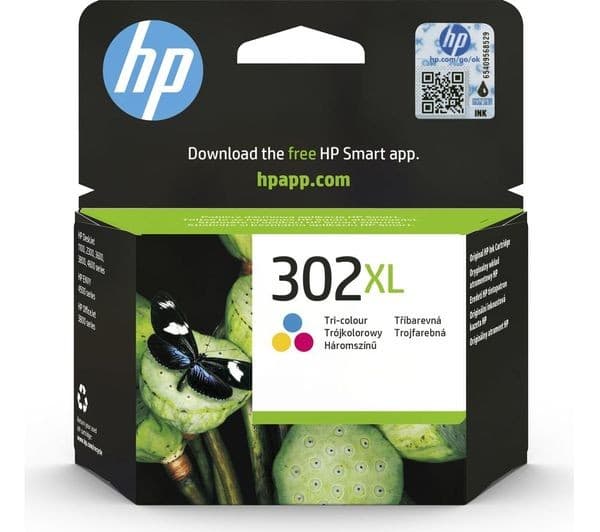HP 302XL Original Tri-colour Ink Cartridge - Image 1