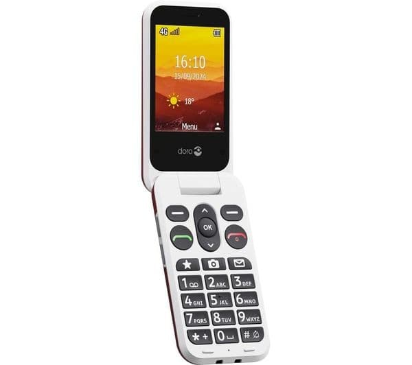 Doro Leva L30 4G Flip Phone - White - Image 5