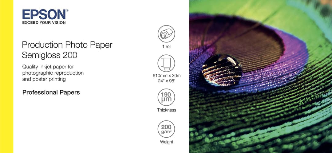 Epson Photo Paper Semigloss 200 White Semi-gloss - Image 1