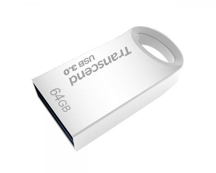 64GB Transcend JetFlash 710S Silver Metallic USB3.0 Flash Drive - Image 2
