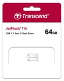 64GB Transcend JetFlash 710S Silver Metallic USB3.0 Flash Drive thumbnail 3