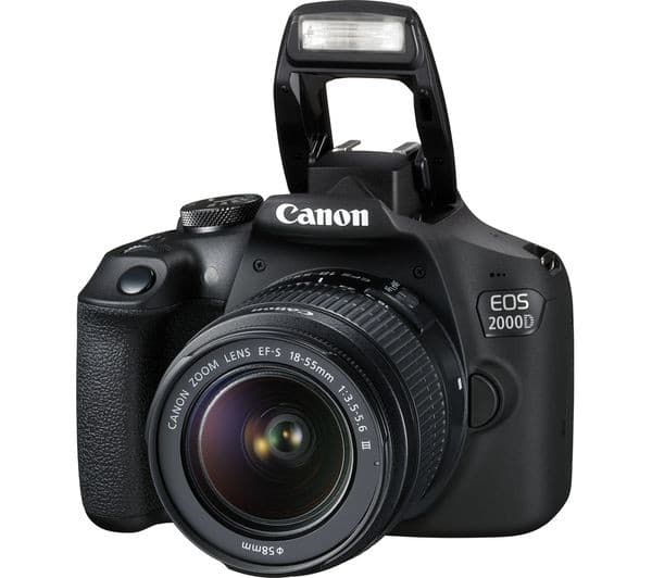 Canon EOS 2000D DSLR Camera - EF-S 18-55mm f/3.5-5.6 III Lens Kit - Image 2