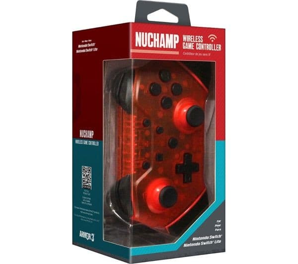 HYPERKIN Armor3 NuChamp Wireless Controller for Nintendo Switch - Ruby Red - Image 3
