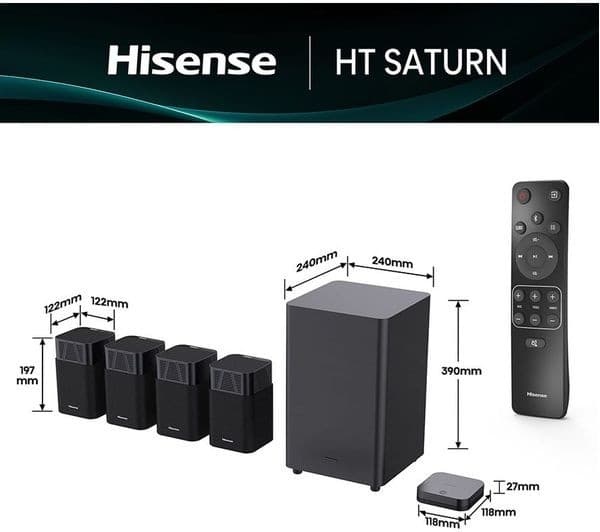 Hisense HT Saturn Soundbar Black - Image 2