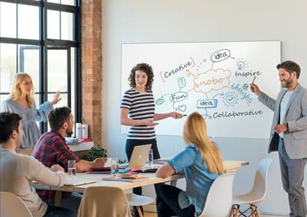 Nobo Impression Pro Enamel Magnetic Whiteboard 120x90cm - Image 4